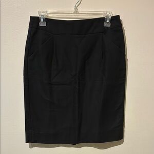 J. Crew Classic Black Pencil Skirt - 4